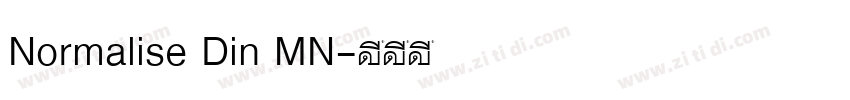 Normalise Din MN字体转换